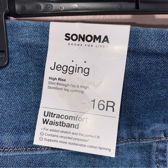 Sonoma NWT distressed jegging jeans size 16 - Picture 5 of 8